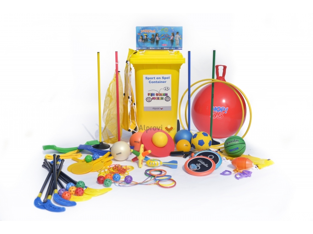 Sport en spel container (groep 6 8): Alprovi Buitenspeelgoed Alprovi