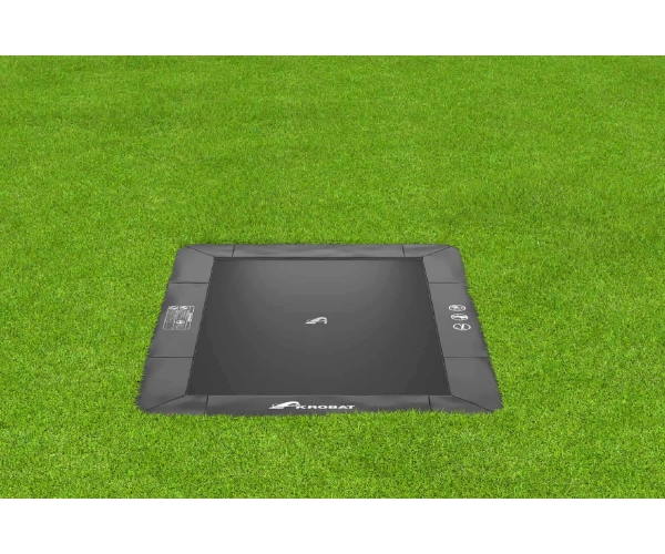 Akrobat Primus Flat to the ground Trampoline 430x305 Antraciet