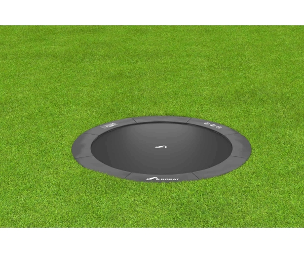 Akrobat Primus Flat to the ground Trampoline 305 Antraciet