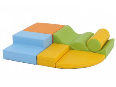 hoogtepunt Stadscentrum Deskundige Soft Play foam blokken set 9, 5-delig, pastel - Alprovi