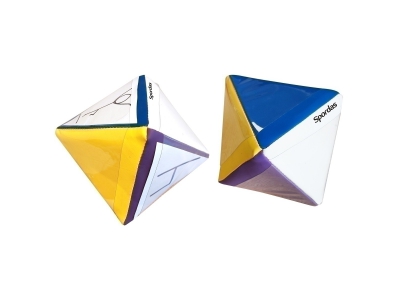 Opdrachtdobbelsteen driehoek, set van 2