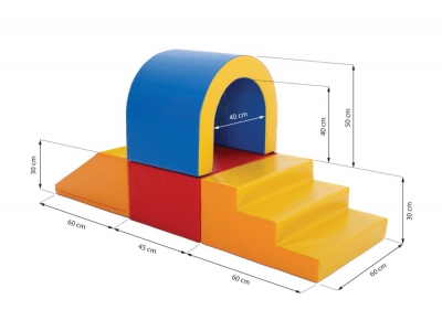 Soft Play foam blokken set 14, 4-delig