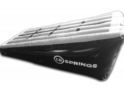12SPRINGS Schuin vlak grijs/zwart L200xB100xH60 cm