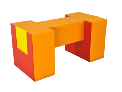 Soft Play foam speelblok brug, 50 x 50 x 100 cm