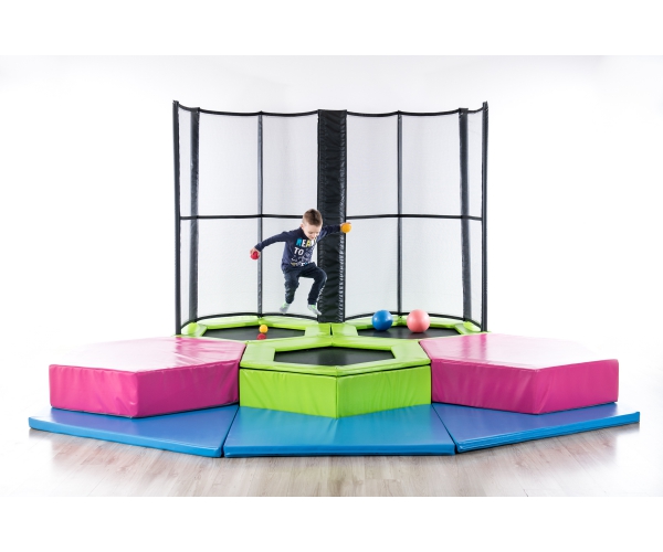 Mini Jump Trampolinepark Kleuters/Peuters, 3 trampolines
